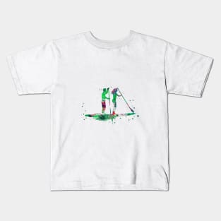 Paddle boarder couple Kids T-Shirt